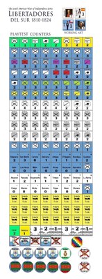 South American Wars of Independence Series Libertadores del Sur 1810 - 1824  game design by Keith Hafner & Matt Shirley