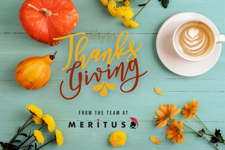 Happy Thanksgiving from Meritus Media Happy Thanksgiving from Meritus Media